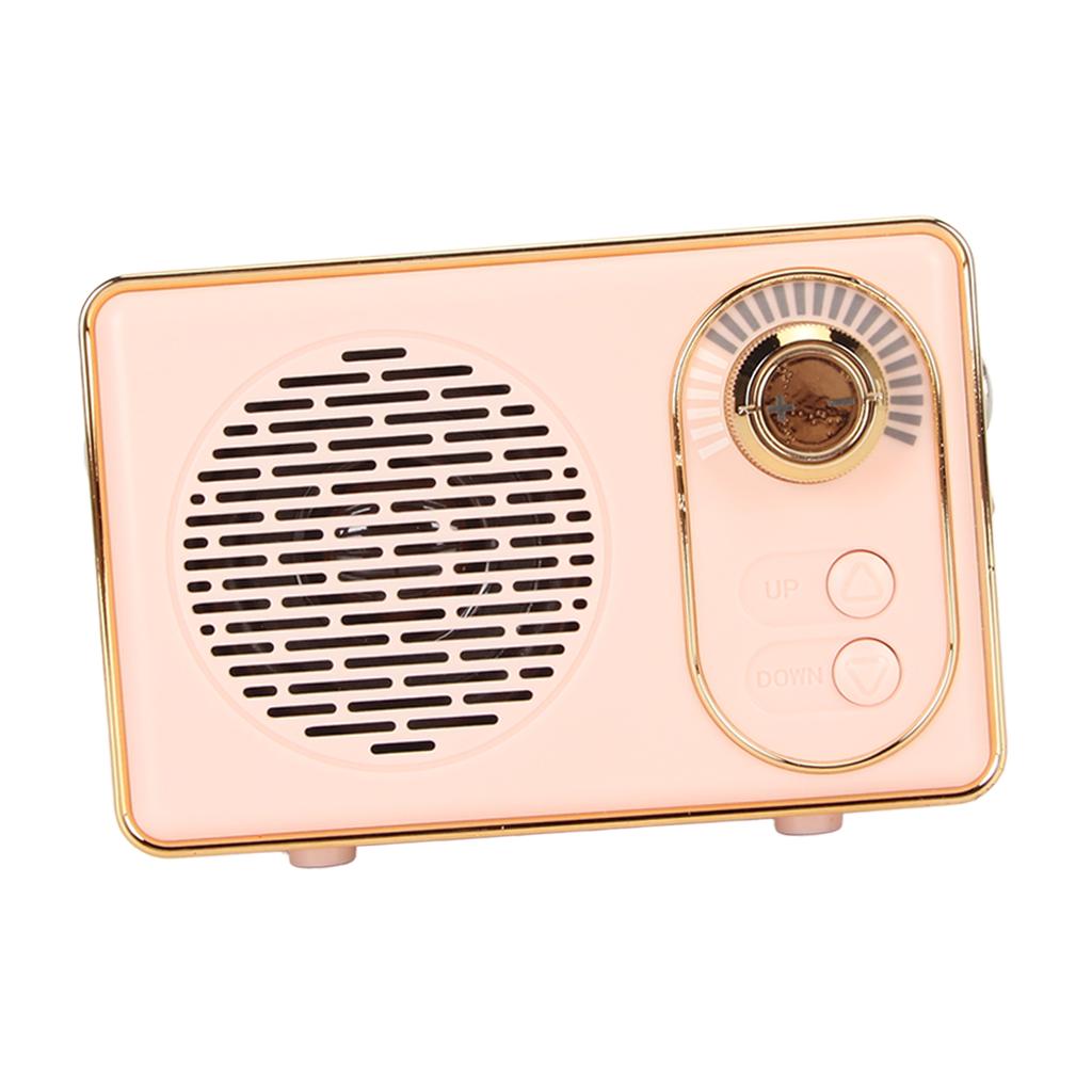 Retro Bluetooth 5.0 Speaker Vintage Mini Bluetooth Speaker Memory Card AUX USB Rechargeable MP3