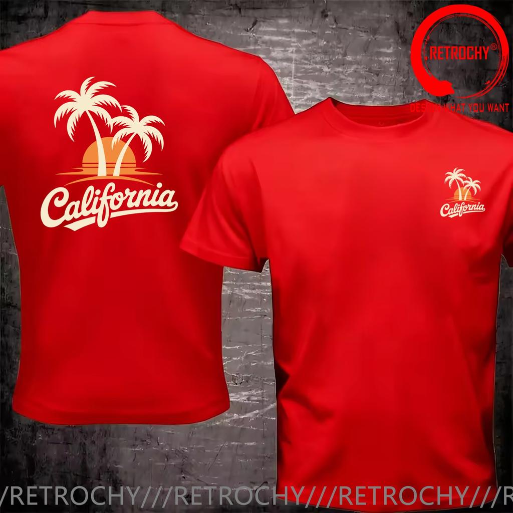 Funny Design California Beach Shirt Unisex Fashion Trendy Casual Clothing Stylish Tops Tee Shirt Leisure Tshirt Unisexs Tshirt
