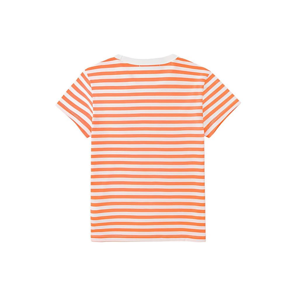 Vans Lizzie Armanto Color Block Striped T-Shirt Women tops Melon VN0A7RVCYST