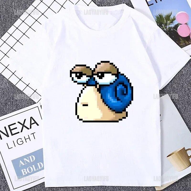 Harajuku MapleStory Kawaii Legrační potištěná trička Buddy Přizpůsobte si unisexové tričko Korejský styl Žhavé fanoušky her Otaku Oblečení Hipster