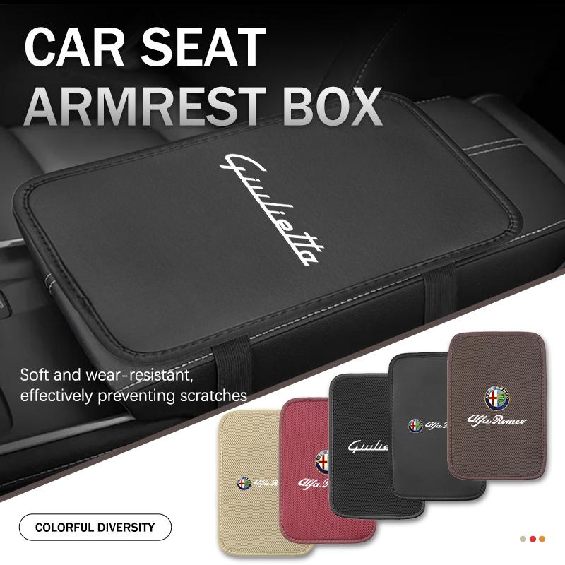 YMSOV1 Car Armrest Box Pad Central Console Armrest Box Protection Cover Mat For Alfa Romeo Giulietta GT 159 147 156 Mito Brera Giulia