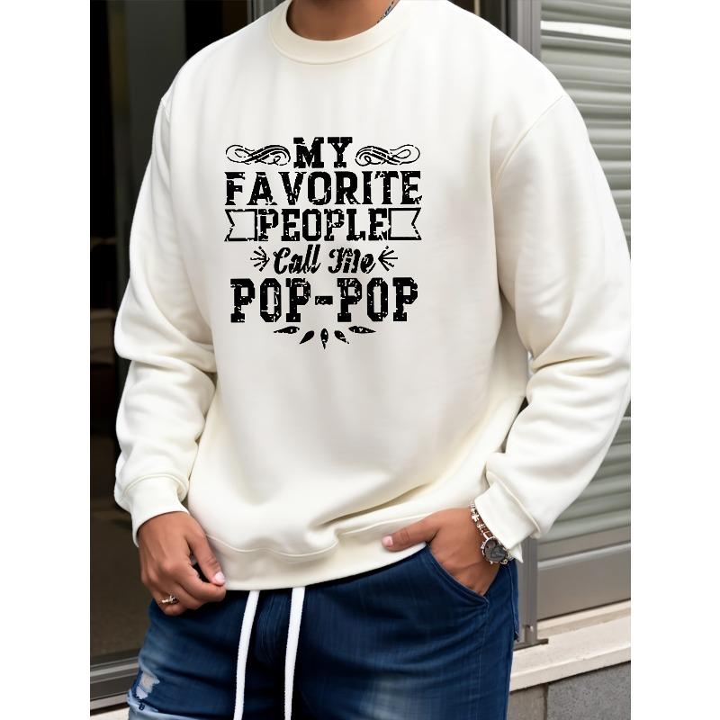 Men's Stylish And Creative Design Letter Prints Humorous Short Phrases Casual Wear, And Versatile Long-Sleeve Round-Neck Sweatshirts