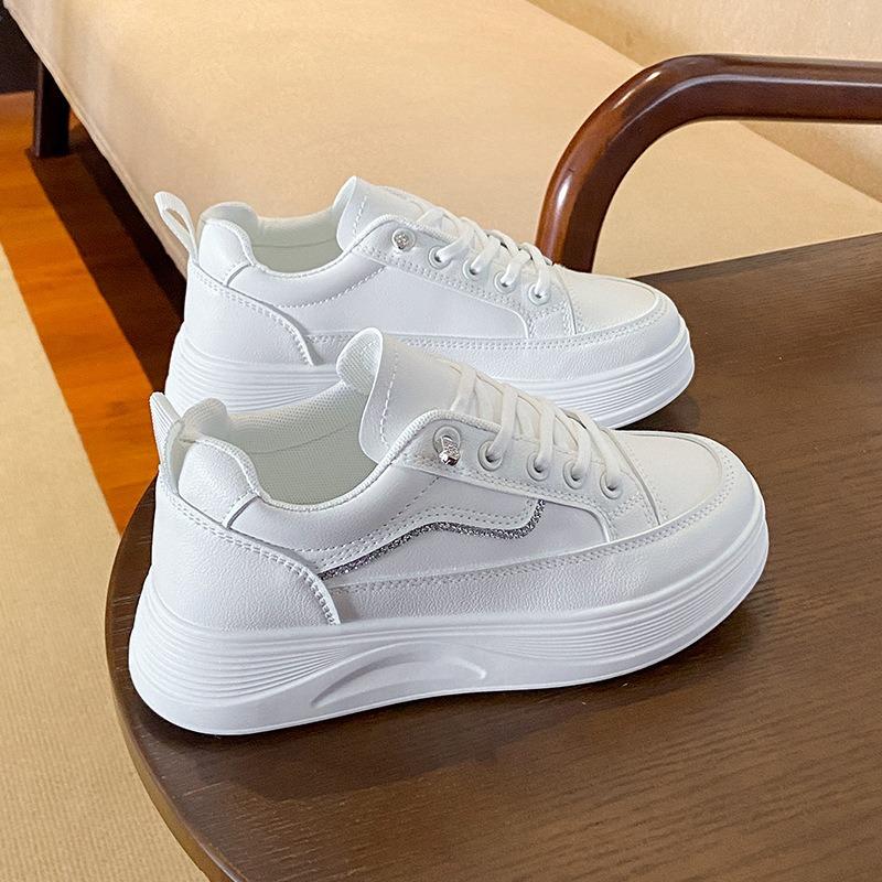 Autumn New Breathable Little White Shoes Female Students Platform Versatile Casual Sports Board Shoes 5
