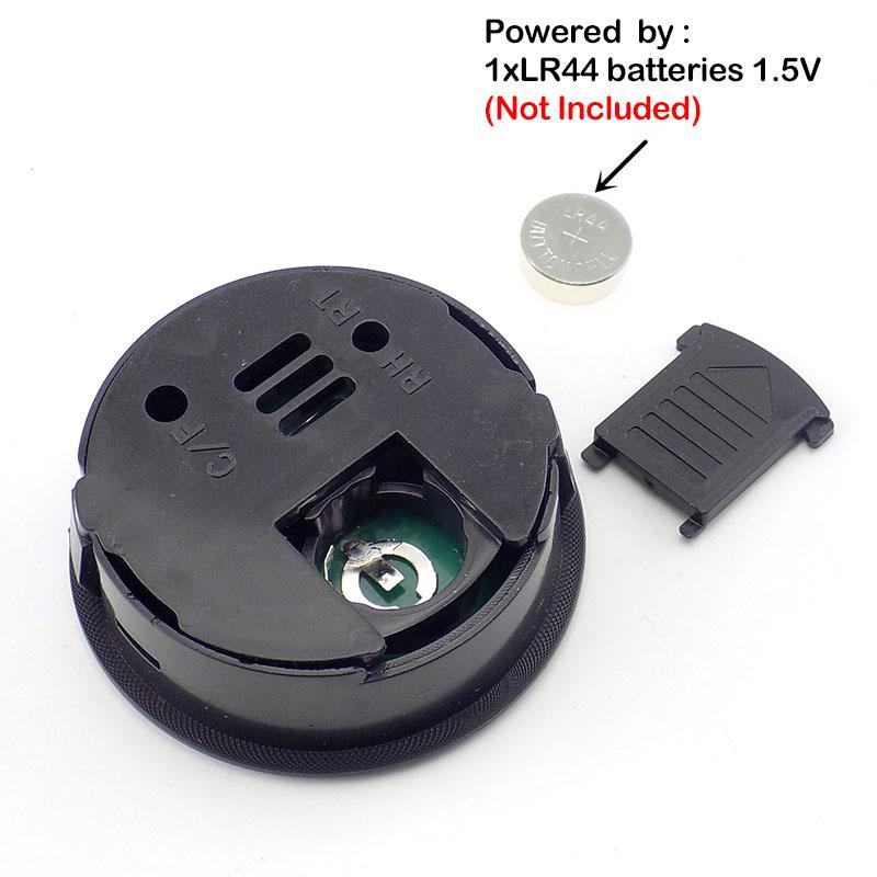 Round Black  Hygrometer Thermometer Meter LCD Digital Temperature Tester Gauge Humidity Detector
