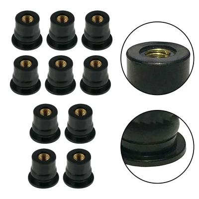 10 STÜCKE Motorrad M6 Gummi-Spreizdübel Windschutzscheibe Verkleidung Moto Cycles Schrauben Bolzen Zubehör Dämpfer Panel Montage 6mm