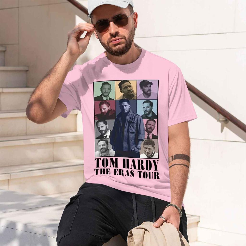 Casual Style Unisexs Tshirt Tom Hardy The Eras Tour Portrait Collage Graph Summer And Autumn Wear Gift For Movie Fans And Actors