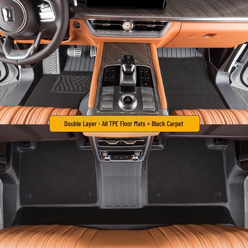Tank 500 Floor Mats: Fully Enclosed, All-Season, TPE for 5/7-Seater New Energy Models