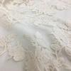 French-style DIY Flower Embroidered Fluffy Organza Fabric Suitable for Wedding Dresses Formal Gowns and Designer Clothing Fabric