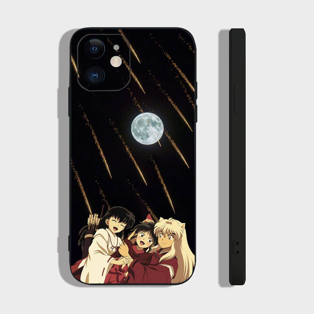 Japanese Animation I-Inuyasha Phone Case For IPhone 17 Air 16 15 14 13 Pro Max 11 12 Black Silicone Cover