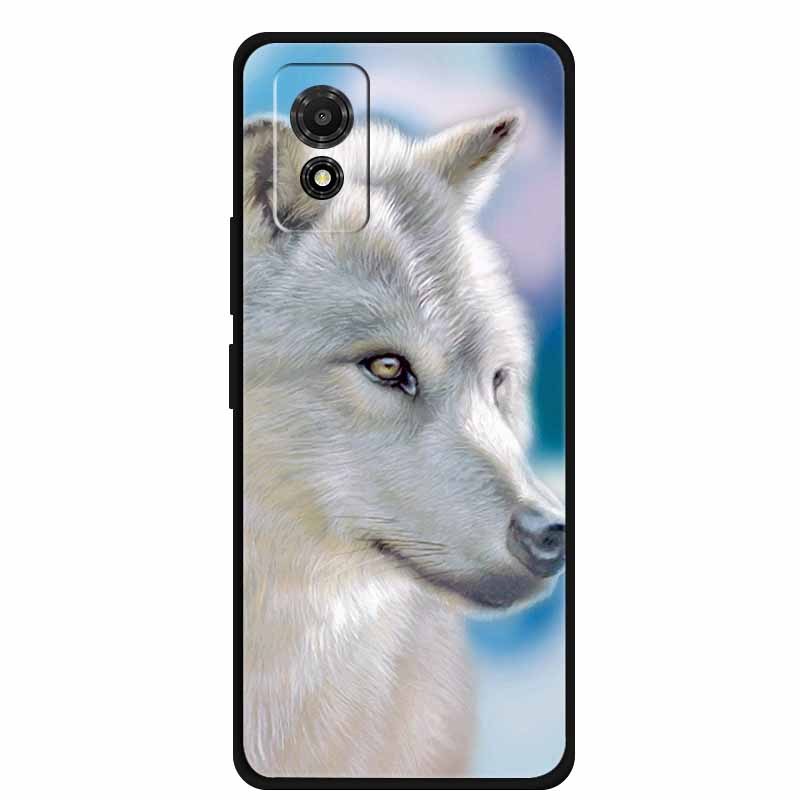 Hülle für TCL 501 Case T433D T433E Tiere Weiches Silikon Handyhülle für TCL 501 2024 Rückseite Schutzhülle Stoßfänger 6,78 Zoll Hülle