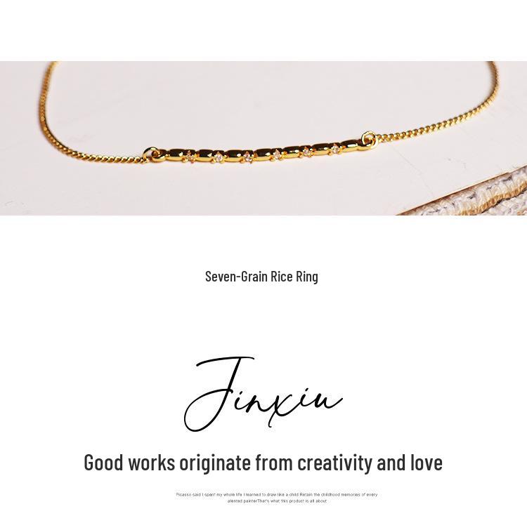 Jinxiu Zhuang Seven Grains Diamond-Embellished Luxury Bracelet