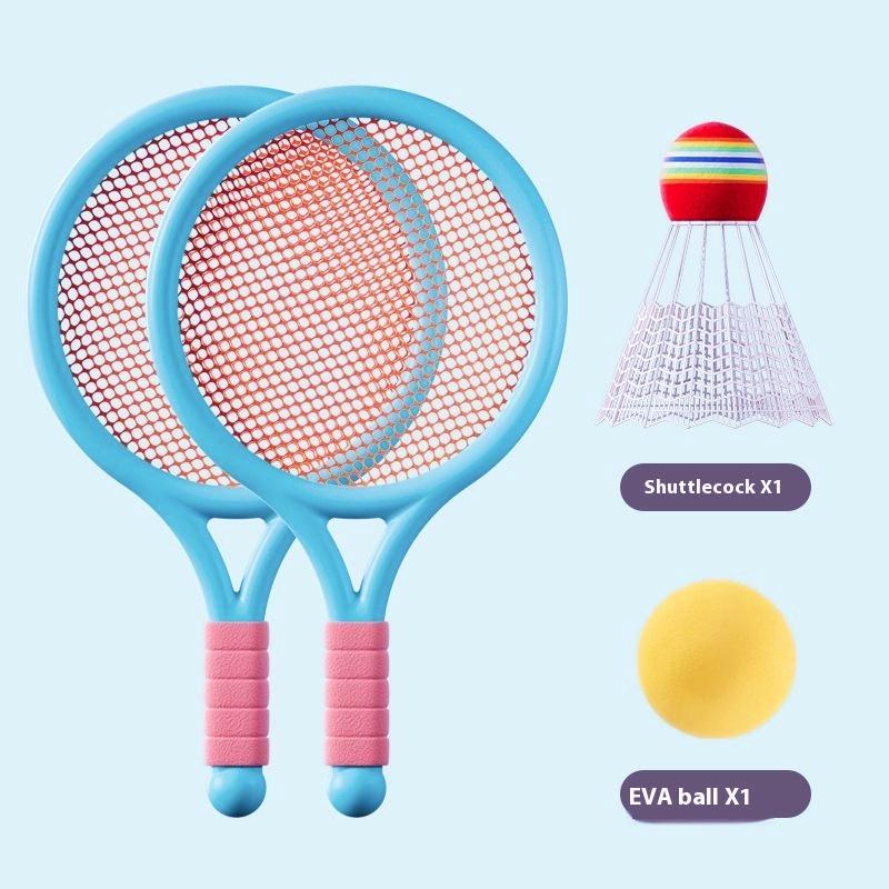 1 SetLightweight Children Tennis Badminton Tennis Racquets Kids Badminton Rackets Kit Parent Child Interactive Toys For Children