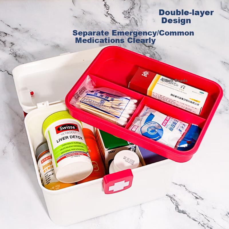 Large Capacity Storage Box Family and Student Dormitory Use Household First Aid Kit Organizer Large Size