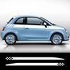 Car Side Door Waist Line Vinyl Decals Door Racing Stripes Sticker Waterproof Graphics Decor Accessories For Fiat 500 595 Abarth