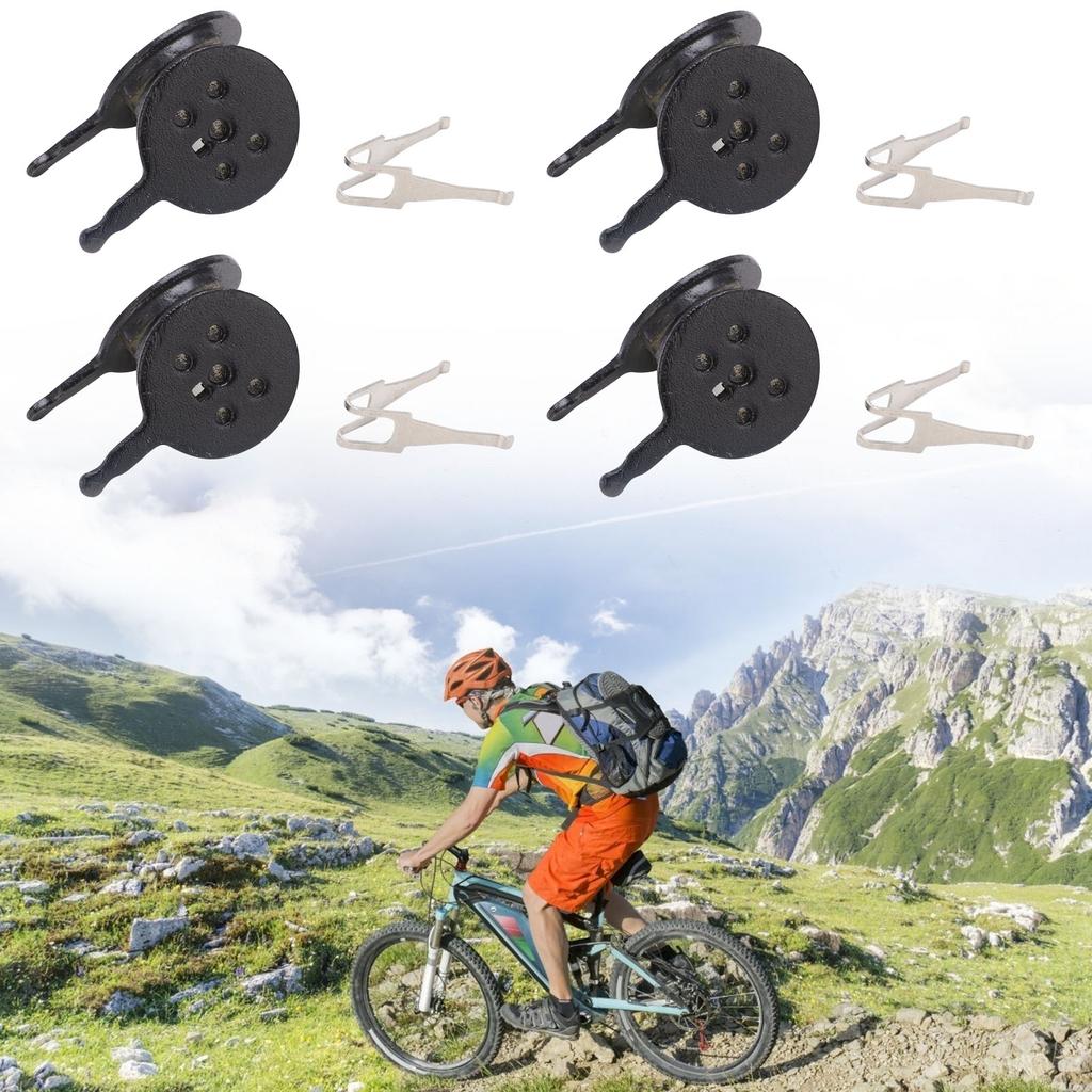 4 Set Mountain Bike BB5 Disc Brake Pads Resin SemiMetal M446 Bike Oil Disc Brake Pads