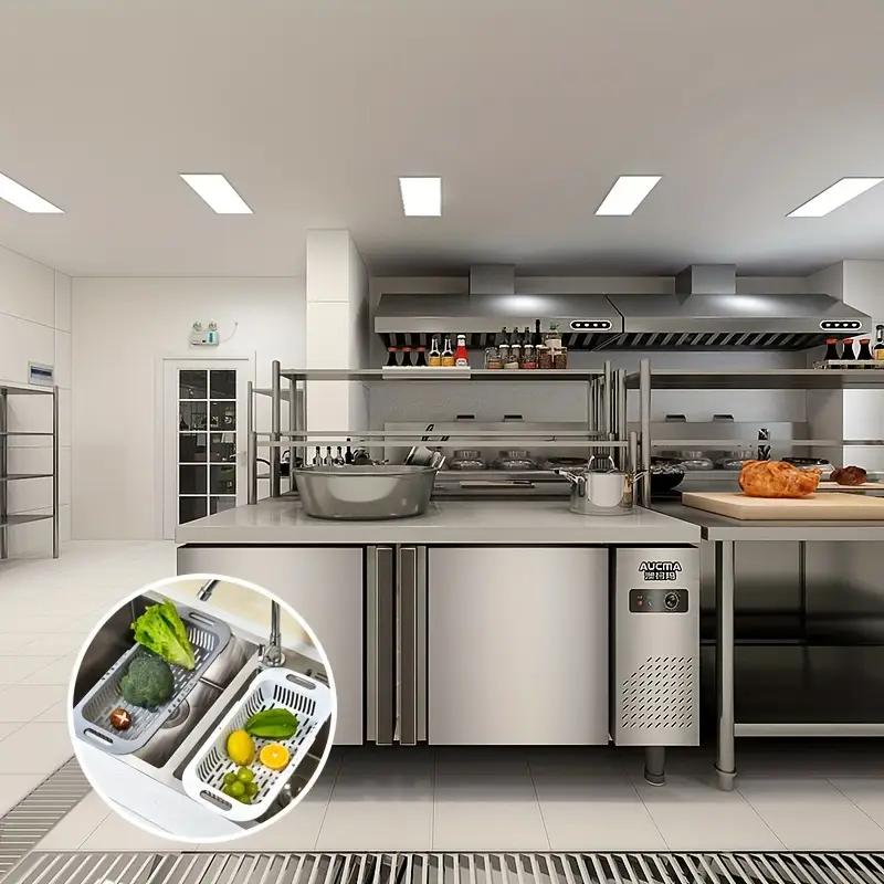 Kitchen Storage Rack Soap Sponge Rack Adjustable Vegetable Drain Basket Sink Rack Retractable Multifunctional Kitchen Tools