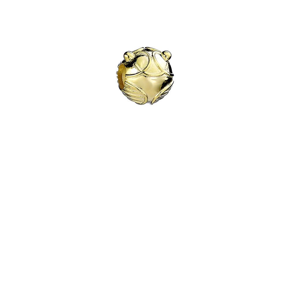 Harry Potter Sterling Silver Golden Snitch Spacer Bead Gold