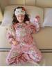 Kids' Korean Style KT Cat Pajamas - Girls' Medium/Large, Cute Cartoon Spring/Autumn Sleepwear