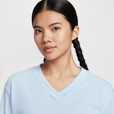 Women's Nike Golf Clothing Women's Sky Blue V neck Moderate