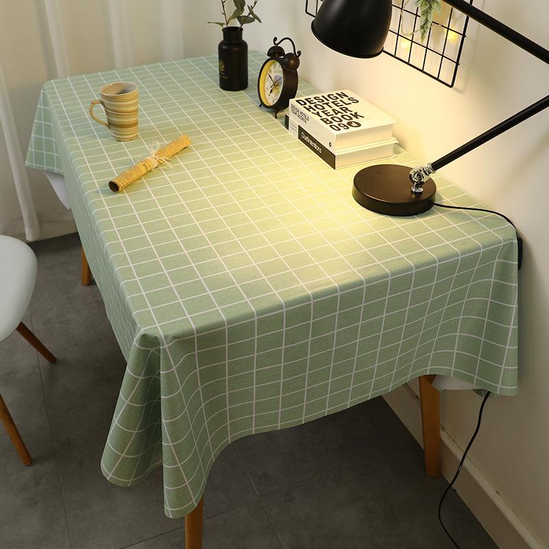 Tablecloth Waterproof and Oil-proof Wash-free Desk Rectangular Dining Table Tablecloth Coffee Table PVC Table Mat