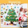 Christmas Wall Festive Decor Art Paper Cards Stickers Set With Tree Pattern