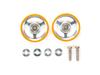 Tamiya Mini 4WD Special Edition 17mm Aluminum Bearing Roller with Plastic 95349 Item Ring, Orange,