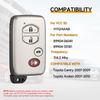 Key Fob Replacement Fits for Toyota Camry 2007-2009 Avalon 2007 2008 2009 2010 Smart Car Keyless Entry Remote HYQ14AAB 314.3MHz