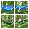 Single Portable Travel Outdoor Camping Hanging Sleeping Hammock with Mosquito Net Camping Hammock Hanging Sleeping Hammock