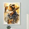 Cowboy Full DIY 5D Round Drill Diamond Art Kits for Adults/Beginners Gift Idea Home Decor Diamond Painting Gem Art 11.81x15.75in