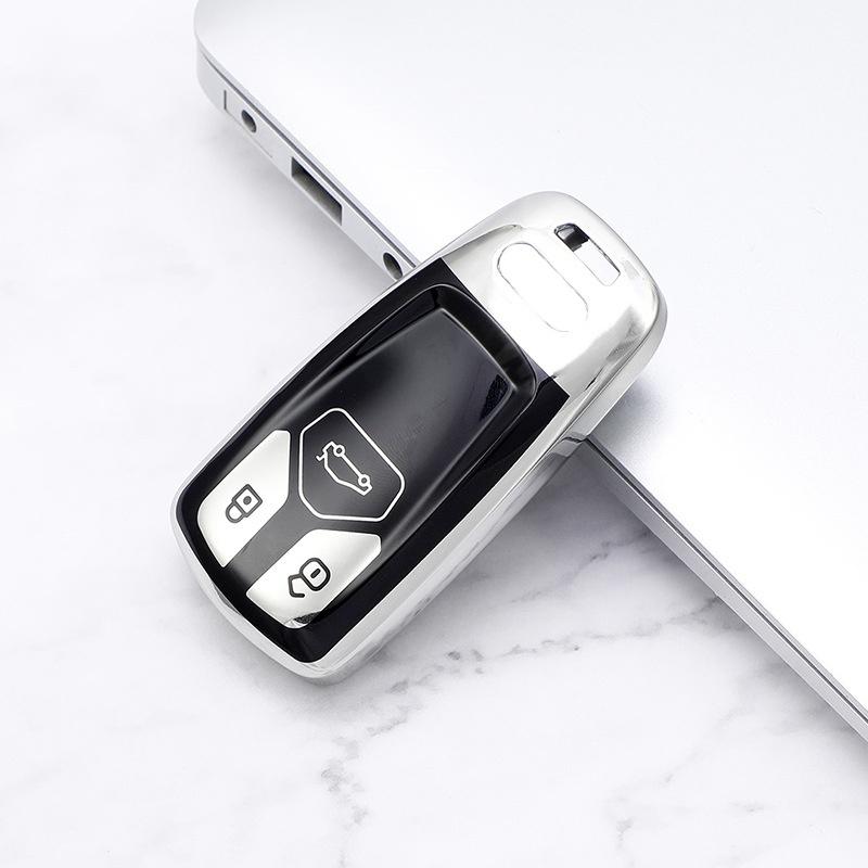 High-grade TPU Car Remote Key Cover Case Shell For A4 B9 A5 A6L A6 S4 S5 S7 8W Q7 4M Q5 TT TTS RS Coupe Styling Accessories
