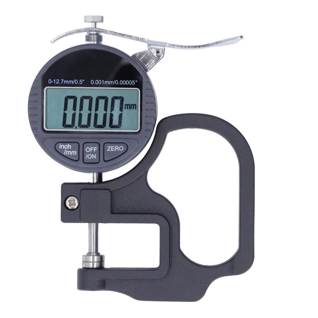 Thickness Gauge LCD Digital Display Micrometer Meter Accurate Measuring Tool for Paper Film 0?12.7mm