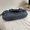 Large Capacity Commuter Tote Bag Women's Denim Shoulder Crossbody Bag