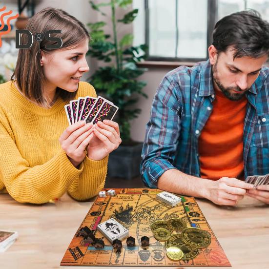 

1 набор деревянных настольных игр с игральными картами, 6 золотых монет, 2–4 игрока, интерактивная стратегическая игра для детей и взрослых, семейная игра для вечеринок, вечерние игры, предметы первой необходимости Sets