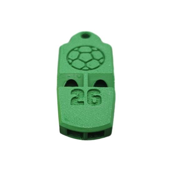 Nostalgie Whistle Keychain with Hanging Hole, High-Frequency Sound Outdoor Sports for Referees Football Basketball Volleyball Training зелёный