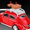 Travel Version 1/32 Beetle Alloy Classic Car Model Diecasts Metal Retro Vehicles Car Model Simulation Sound Light Kids Toys Gift