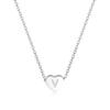 Amaxer Heart Shaped Alphabet Necklace A To Z 26 Letters Initial Necklaces For Women Pendant Gifts Jewelry