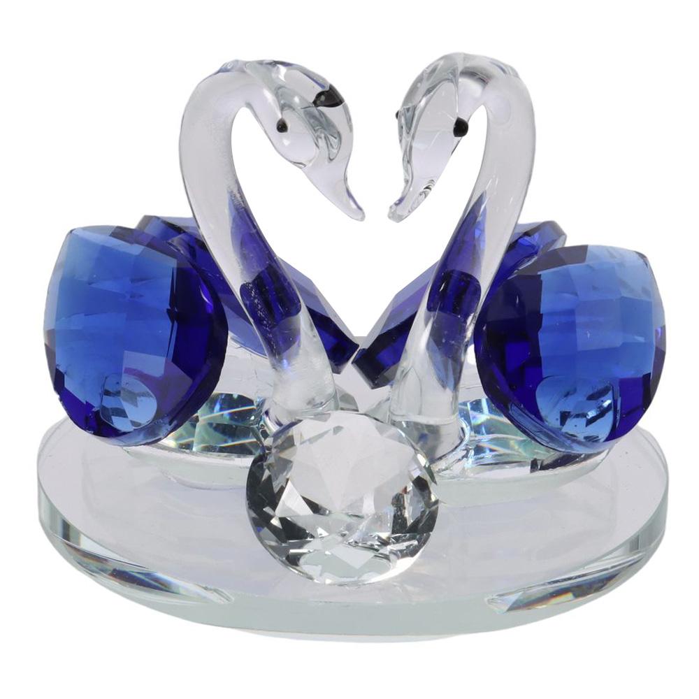 Swan Crystal Swan Ornament Crystal Beautiful Glass Ornaments Home Decoration and Accessories  Home