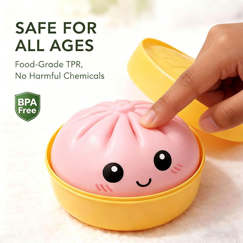 Dumpling Squishy Simulation Ball Ornament Decompression Decorations Funny Squeeze Fidget Gifts Blind Box