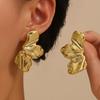 Exaggerated Irregular Metal Dangle Earrings for Women Vintage Geometric Statement Drop Earrings Punk Rock Jewelry Accessories