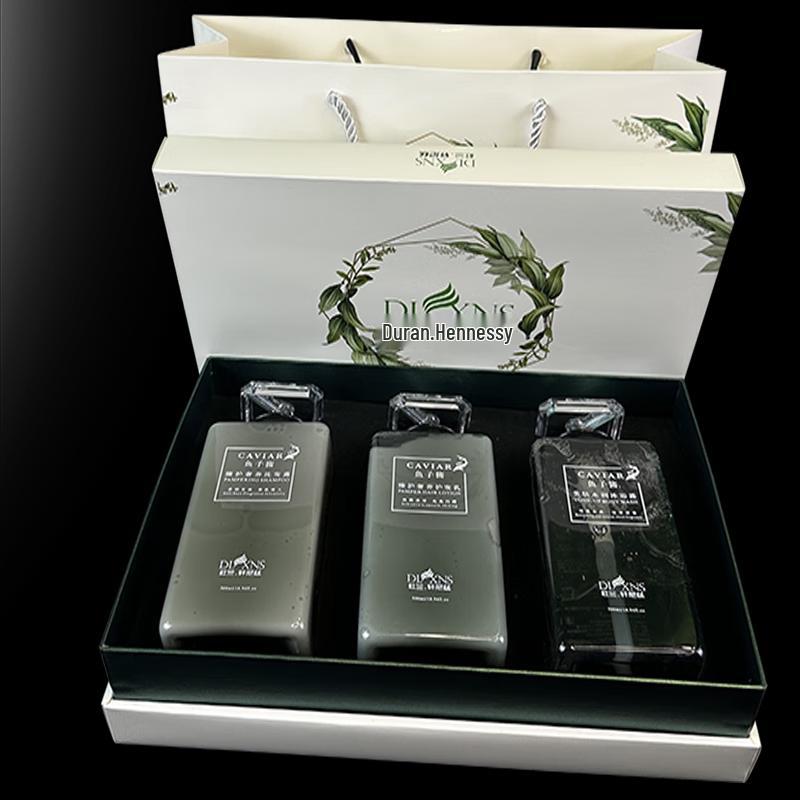 Dulan Hennessy Caviar Shampoo, Conditioner & Shower Gel Set