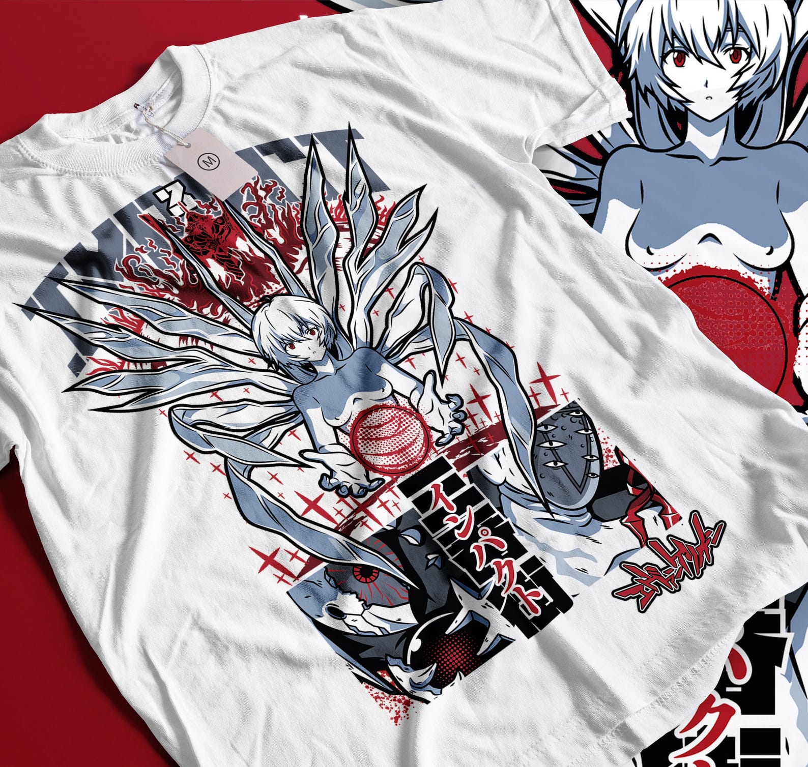Rei Ayanami Anime T-Shirt, Evangelion Manga Tee, Ayanami Pilot Unisex Shirt, Retro Anime Gift S