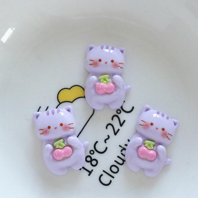 10 Pcs New Fashion Cute Cartoon Rabbit, Girl, Little Bear Resin Scrapbook Diy Jewelry Wedding Hairpin Decorate Accessories A84
