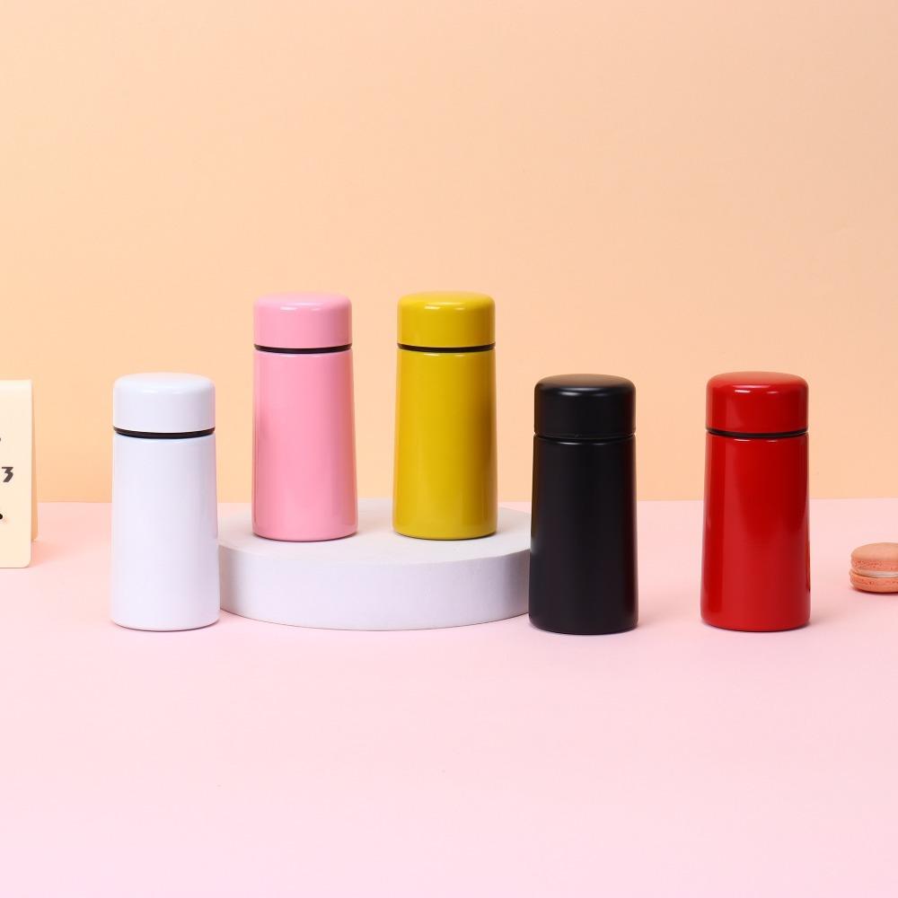 Mini Water Bottle 160ML Micro Vacuum Insulation Metal Thermos Bottle Leak Proof and Spill ProofSuitable for Beverages Coffee Tea bianco