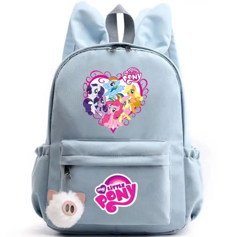 

Рюкзак My Little Pony для девочек мальчиков подростков детей рюкзак повседневный школьный рюкзак для путешествий с кроличьими ушками Mochila