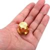 uxcell 3-Piece Aluminum Potentiometer Knob, 14" (6mm) Universal Volume Tone Control Knob with Arrow Indicator for Guitar and Bass, 34" Gold