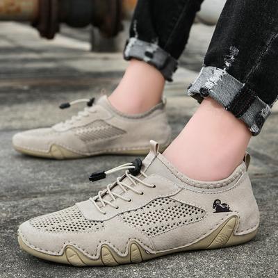 2023 Sommer Neue Herren Casual Sportschuhe Große genähte Leder Mesh Schuhe Octopus Herrenschuhe