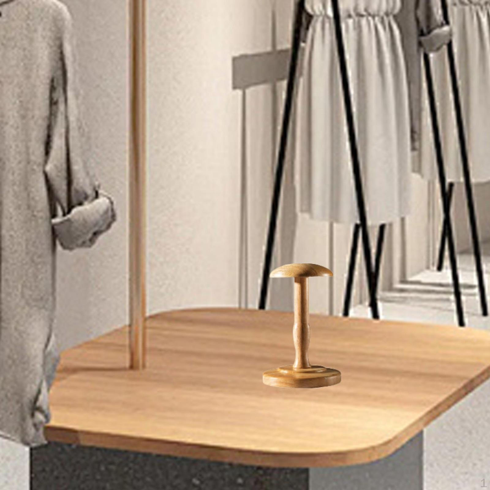 

Стойка для шляп, отдельно стоящая, прочная, винтажная, нескользящая, подставка для хранения шапок, держатель для парика Small_Wood