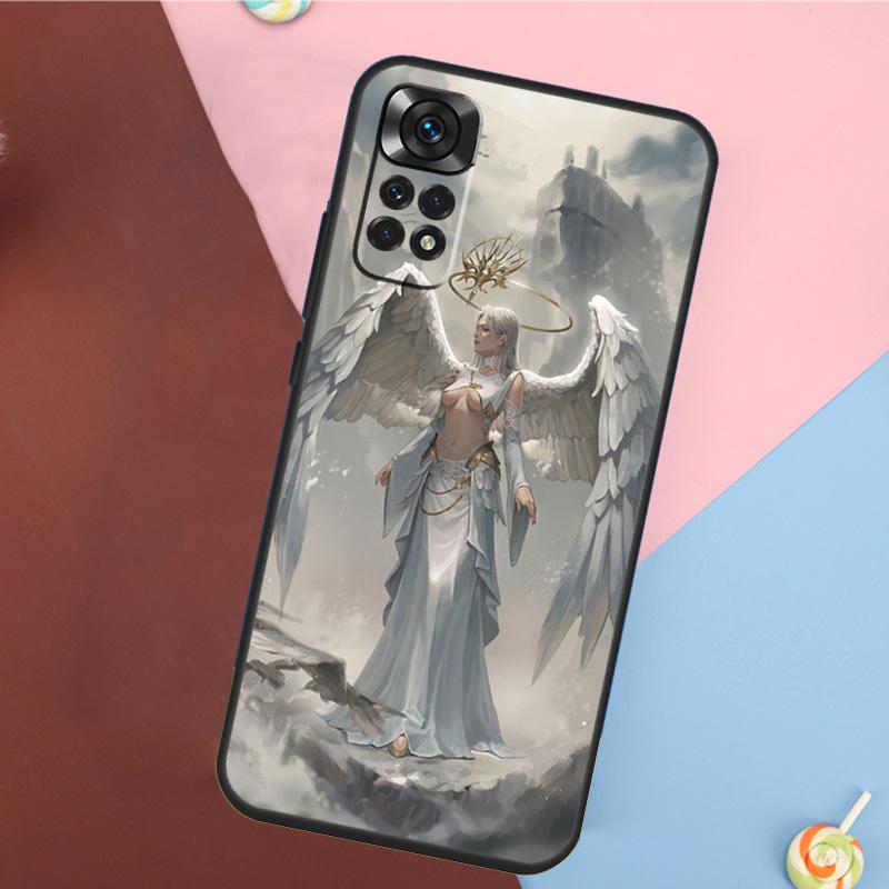 Fantasy Angel Girl Wings Case For Xiaomi Redmi Note 10 11 Pro 9 8 12 Pro Note 9S 8T 10S 11S 10C 12C 9C 9T 10A Funda