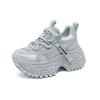 Small thick-soled dad shoes spring new heightened soles gypsy rhinestones casual