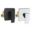 Modern Black Wall Mounted Hot and Cold Water Mixing Valve for Bathroom